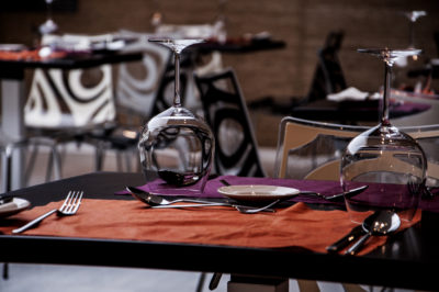 Cutlery set on Fusion Restaurant table