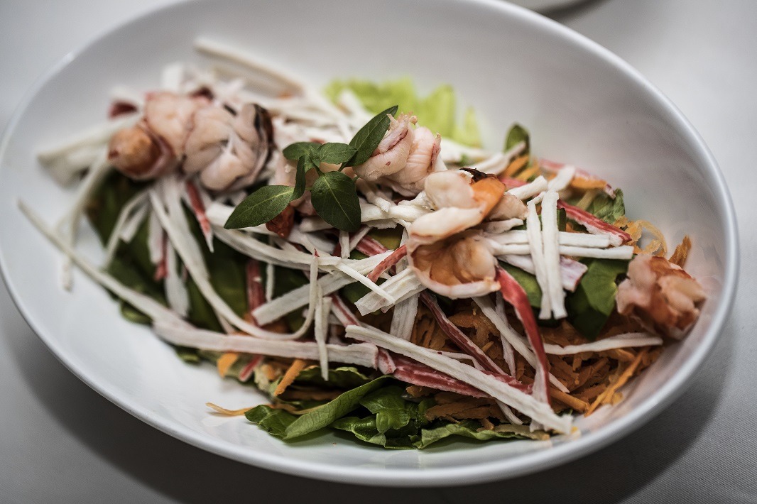 Shrimp Salad in Fusion Restaurant